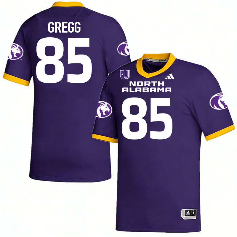 North Alabama Lions #85 Noah Gregg College Football Jerseys,Uniforms Stitched-Purple